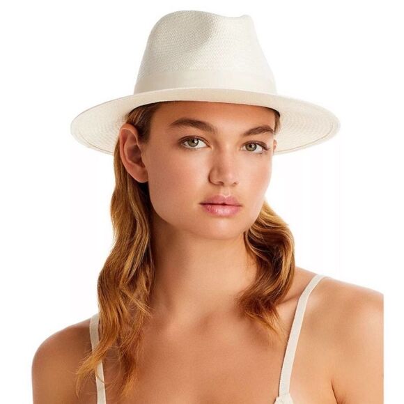 Rag and Bone NWT Straw Panama Hat Ivory MSRP: $ 250.00 - Picture 1 of 6